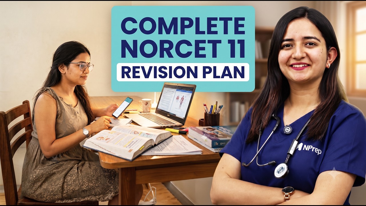 Complete NORCET 11 Revision Plan | 7 Phase Strategy to Crack AIIMS NORCET 2026 | NPrep