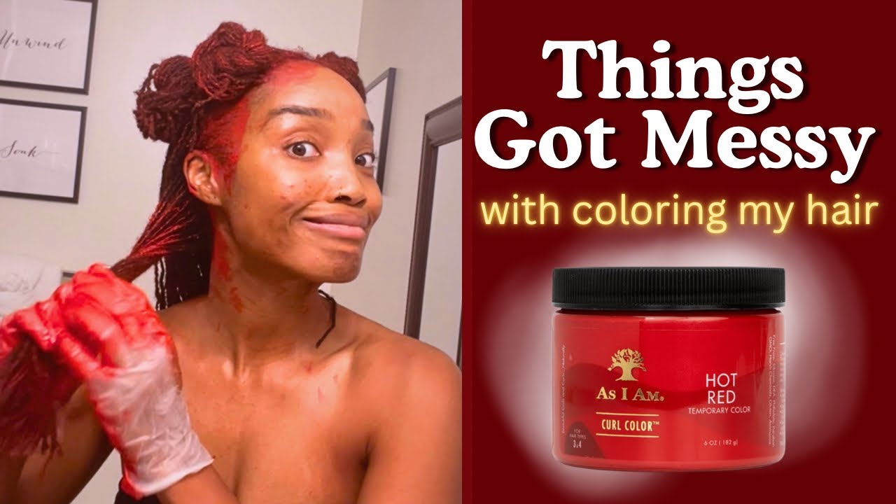 SV5: Trying AS I AM Temporary Hair Color on My Locs | The Real (Messy) Application Process