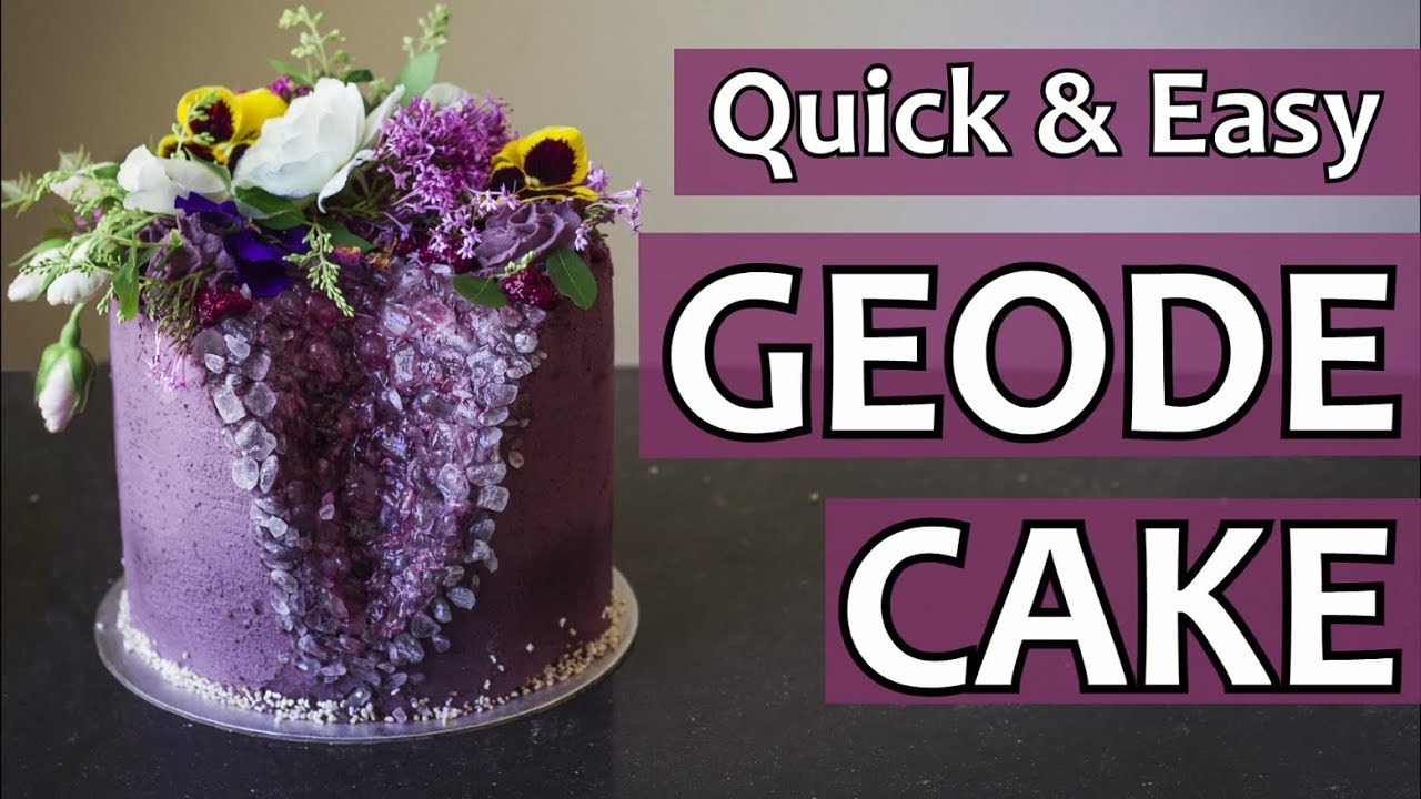 HOW TO: QUICK AND EASY GEODE CAKE