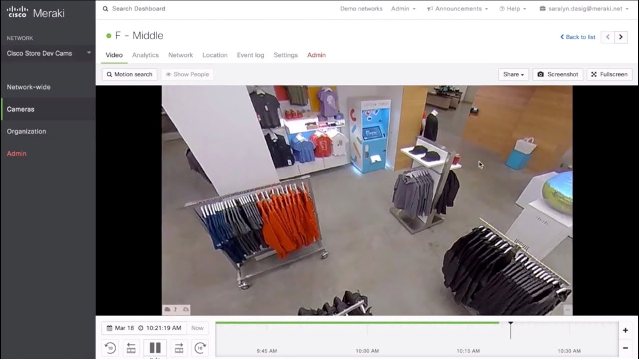D&eacute;monstration de la cam&eacute;ra Cisco Meraki MV32