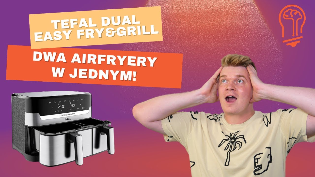 Recenzja Tefal Dual Easy Fry&Grill. Dwukomorowy airfryer &ndash; dwie potrawy na raz! 🍟🍗 Czy warto? 🤓