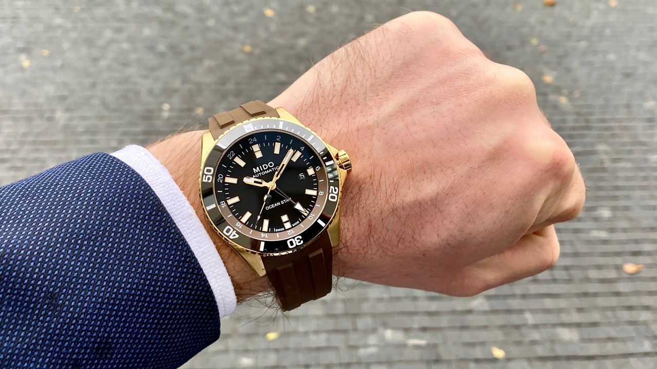 MIDO Ocean Star GMT gold 44 mm