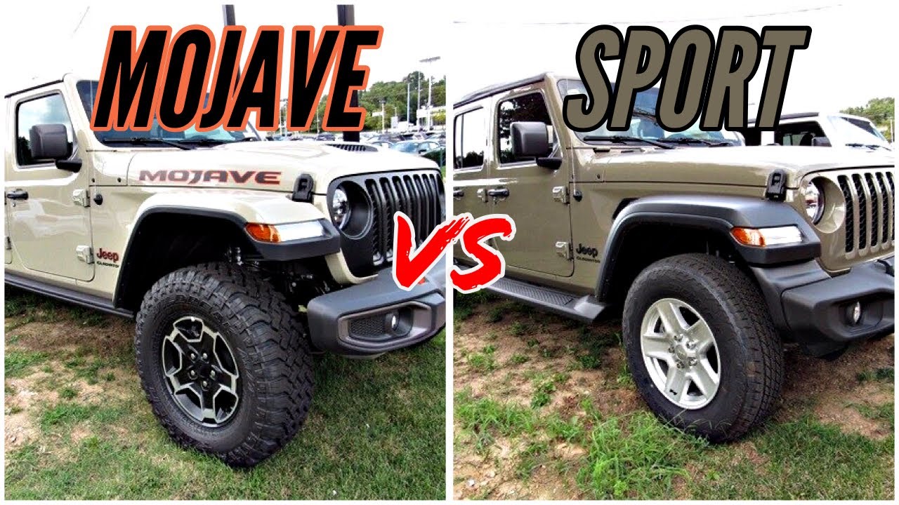 2020 JEEP GLADIATOR WALK-AROUND AND TRIM COMPARISON // GLADIATOR SPORT VS MOJAVE