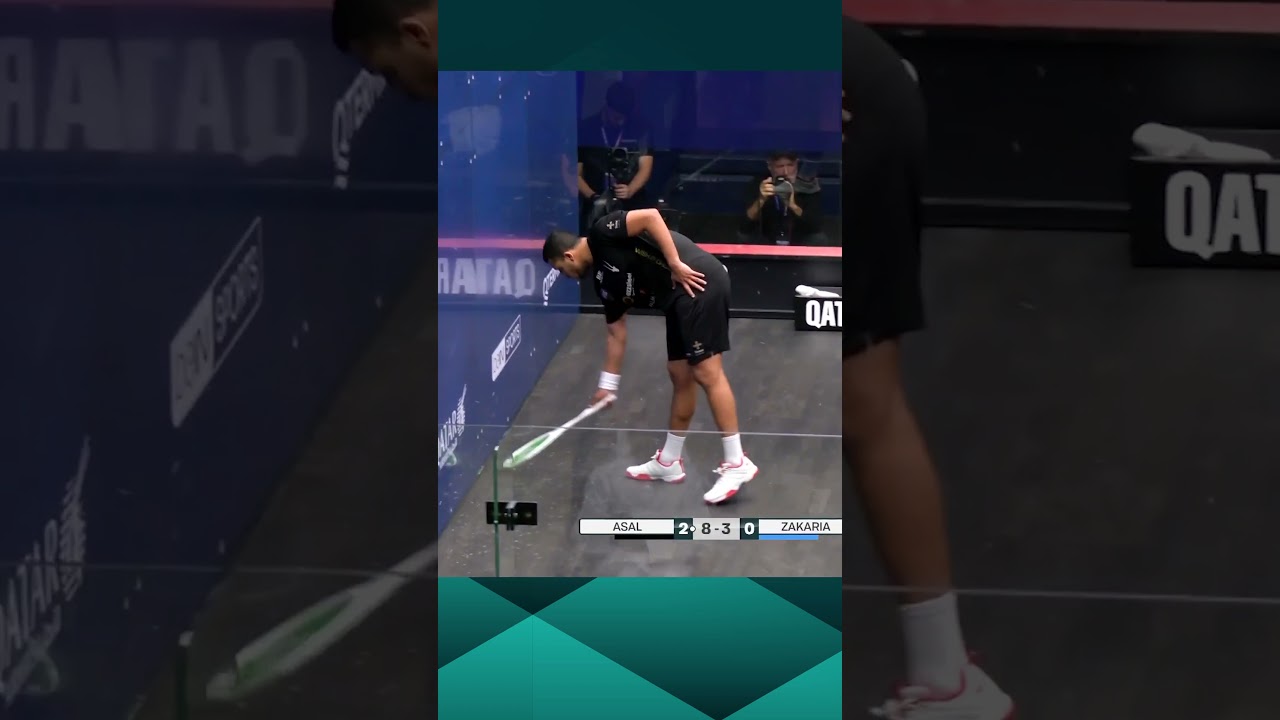 THIS HAS EVERYTHING! 🤯 Epic from Mostafa Asal 🔥 #squash
