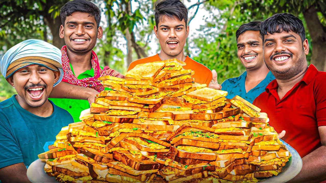 Bread Pakoda | Desi Village Style  | Outdoor Cooking Fun