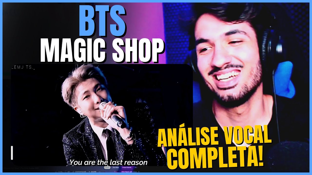 BTS MAGIC SHOP! JIMIN E V: TIMBRE INCONFUNDÍVEL! (PROF. DE CANTO)