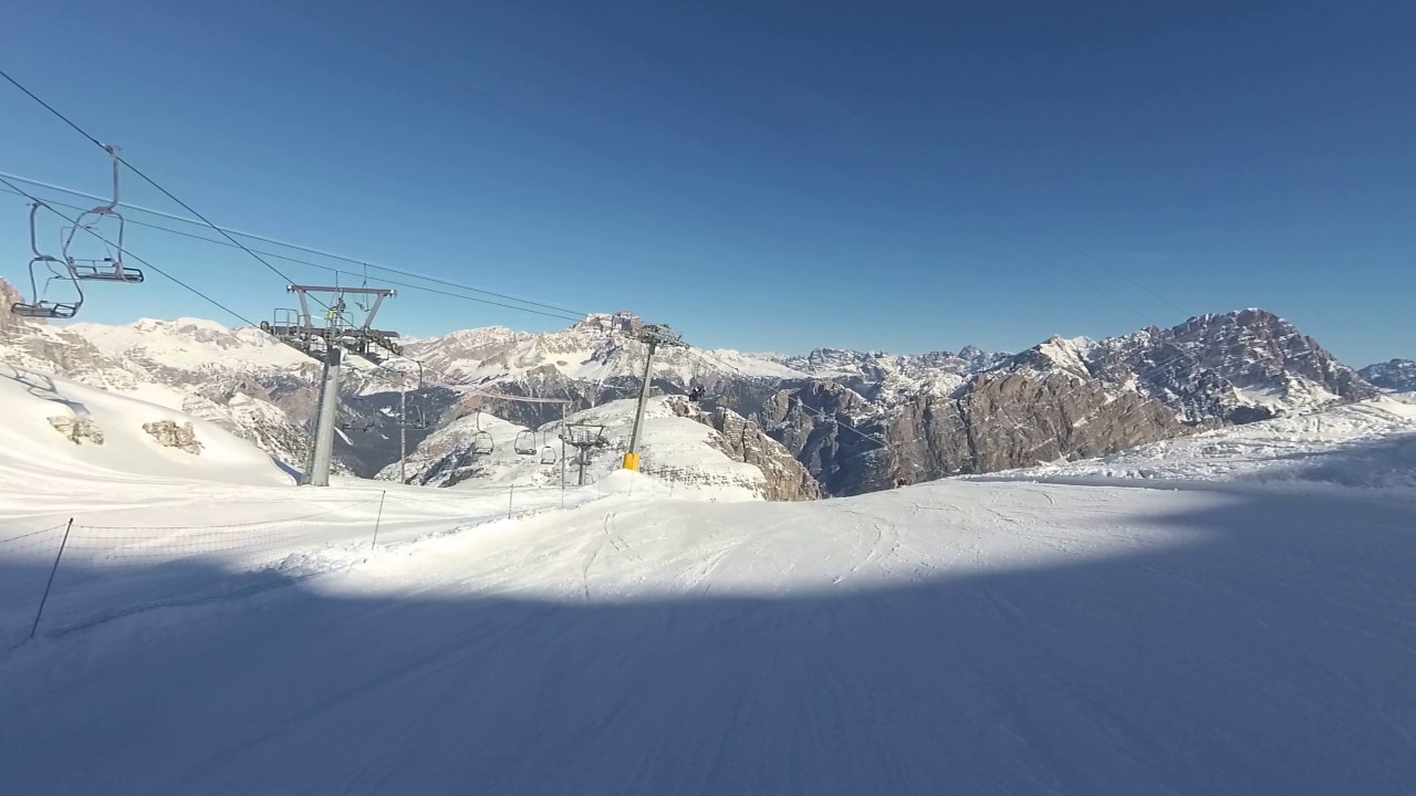 Cortina: Bus Tofana 2828m - Pian Ra Valles 2216m