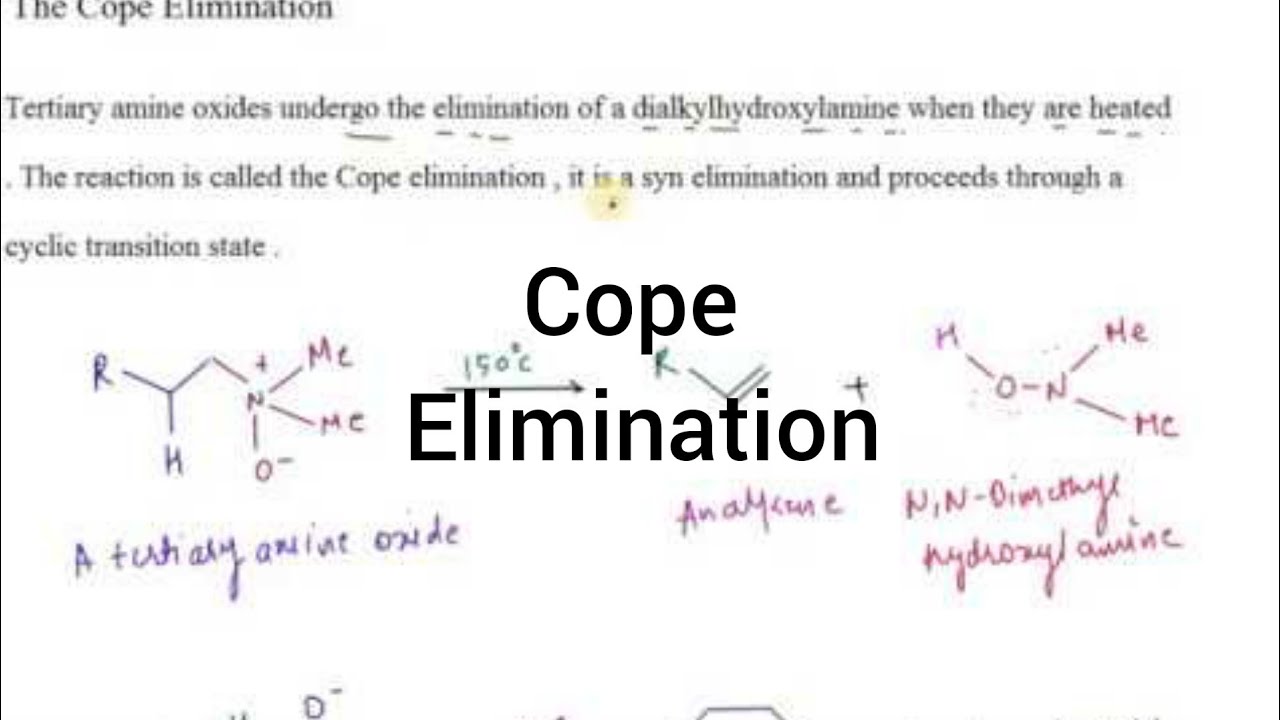 Cope Elimination I Amines I Particles Academy