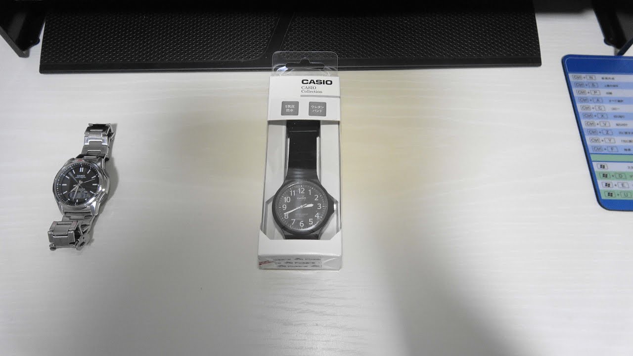 カシオ CASIO Collection 腕時計 MW-240-1BJH 開封動画