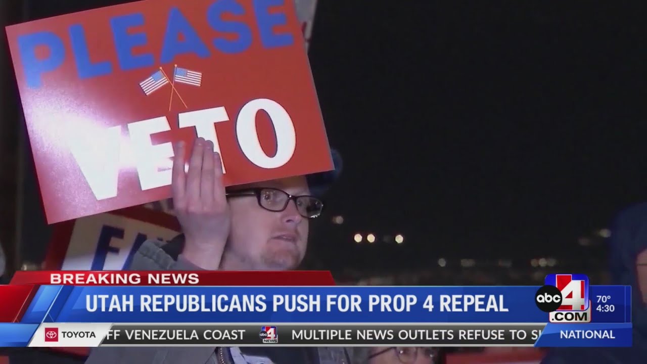 Utah Republican party launches referendum on map C and initiative to ask legislature to repeal Prop
