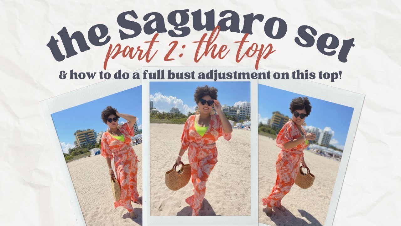 How to do a full bust adjustment on the Saguaro Top | FBA for a Dolman Sleeve | Dartless FBA