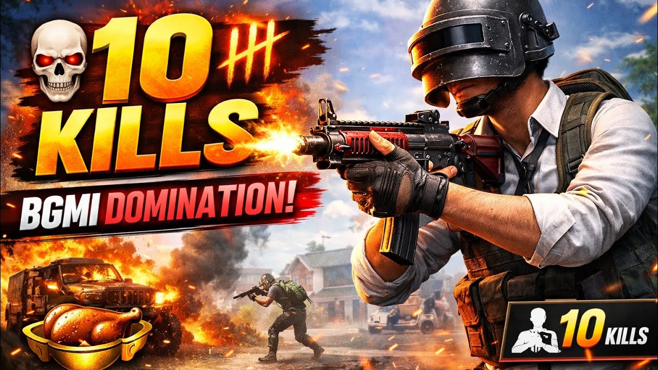 10 Kill Domination in BGMI 🔥 | Insane Clutch & Pro Gameplay