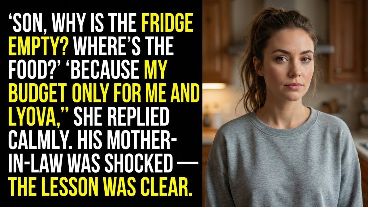 “Where’s the Food?” MIL Asked After My Husband Declared Separate Finances
