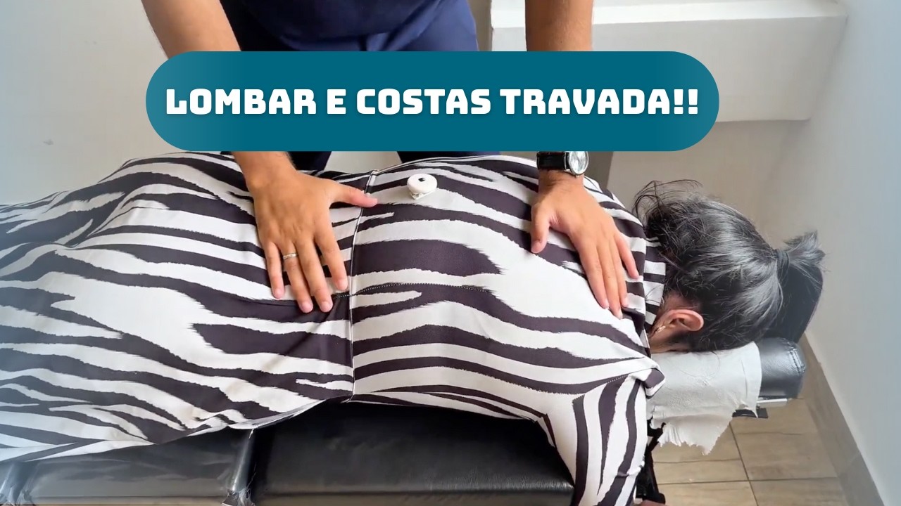 PACIENTE CHEGOU COM MUITAS DORES E TRAVADA!!