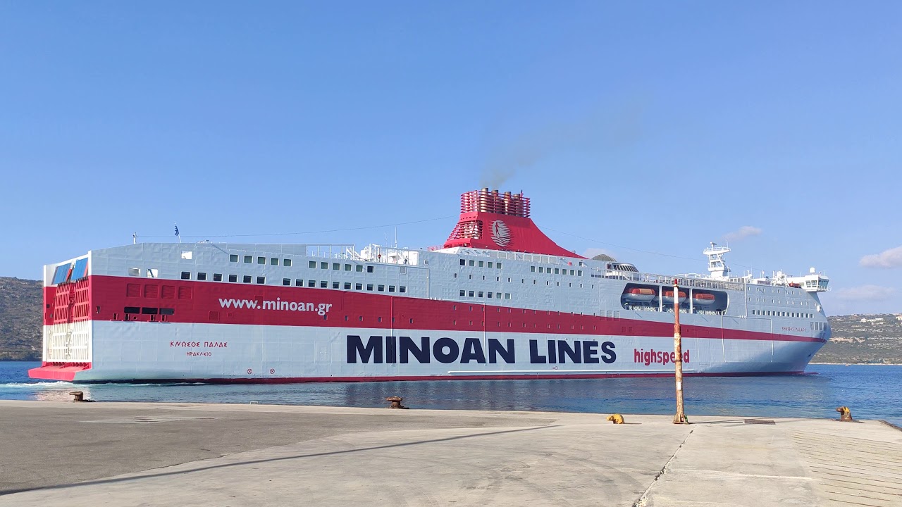 Knossos Palace evening departure from Souda port Chania Crete - Αναχώρηση Κνωσσός Παλλάς 4K