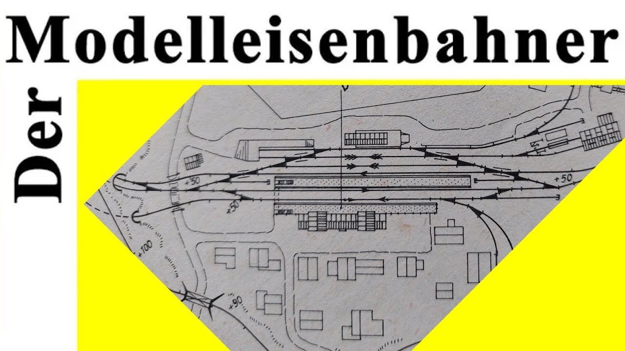 Gleisplan einer großen Moba in H0  -  Der Modelleisenbahner 06/1975