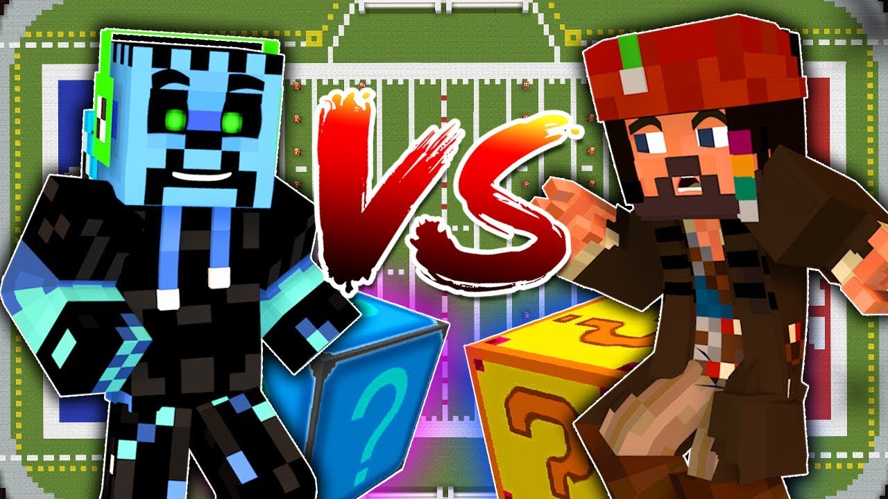 LUCKY BLOCK CRYSTAL VS FORTUNIA - YOUTUBER CHALLENGE w/ Hemerald