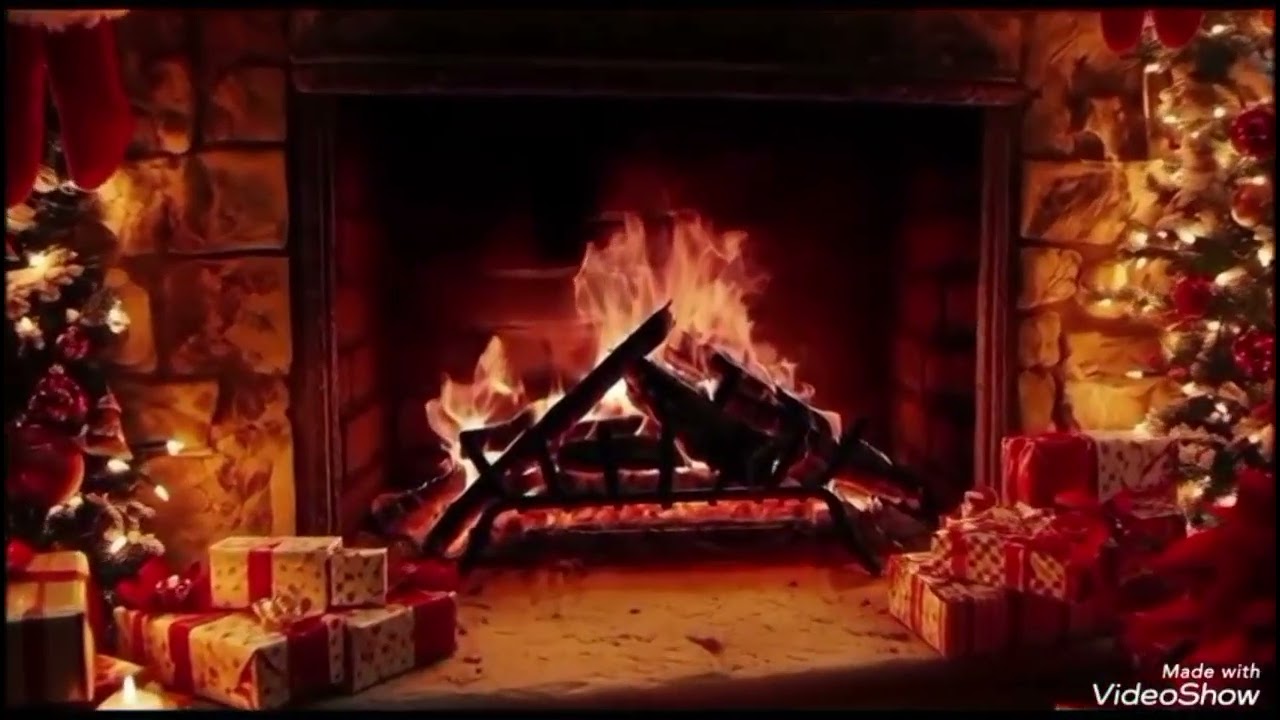 🔥 Fuego crepitante y cálido resplandor | Ambiente navideño perfecto para relajarse