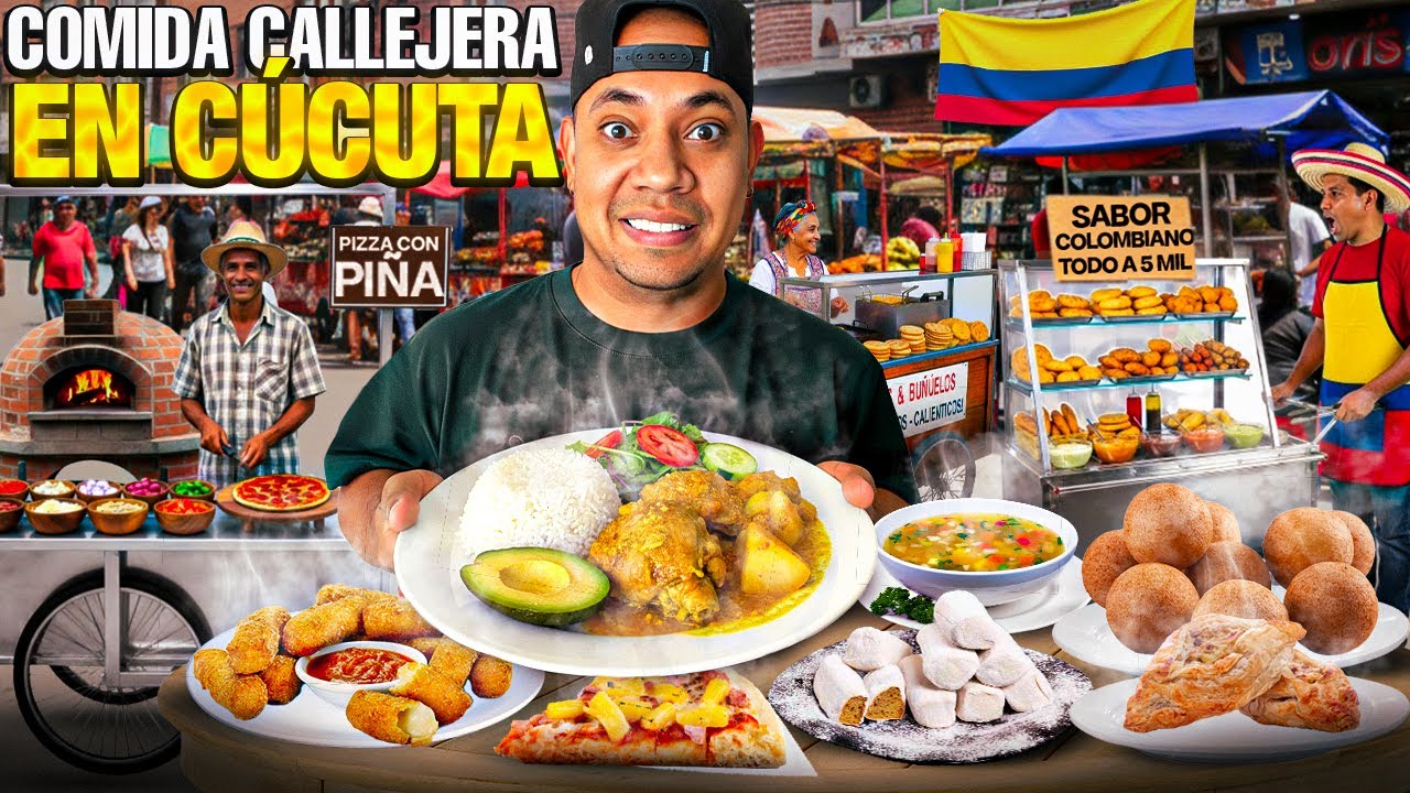 La COMIDA CALLEJERA del Centro de CÚCUTA COLOMBIA: Sera Que Es BUENA?