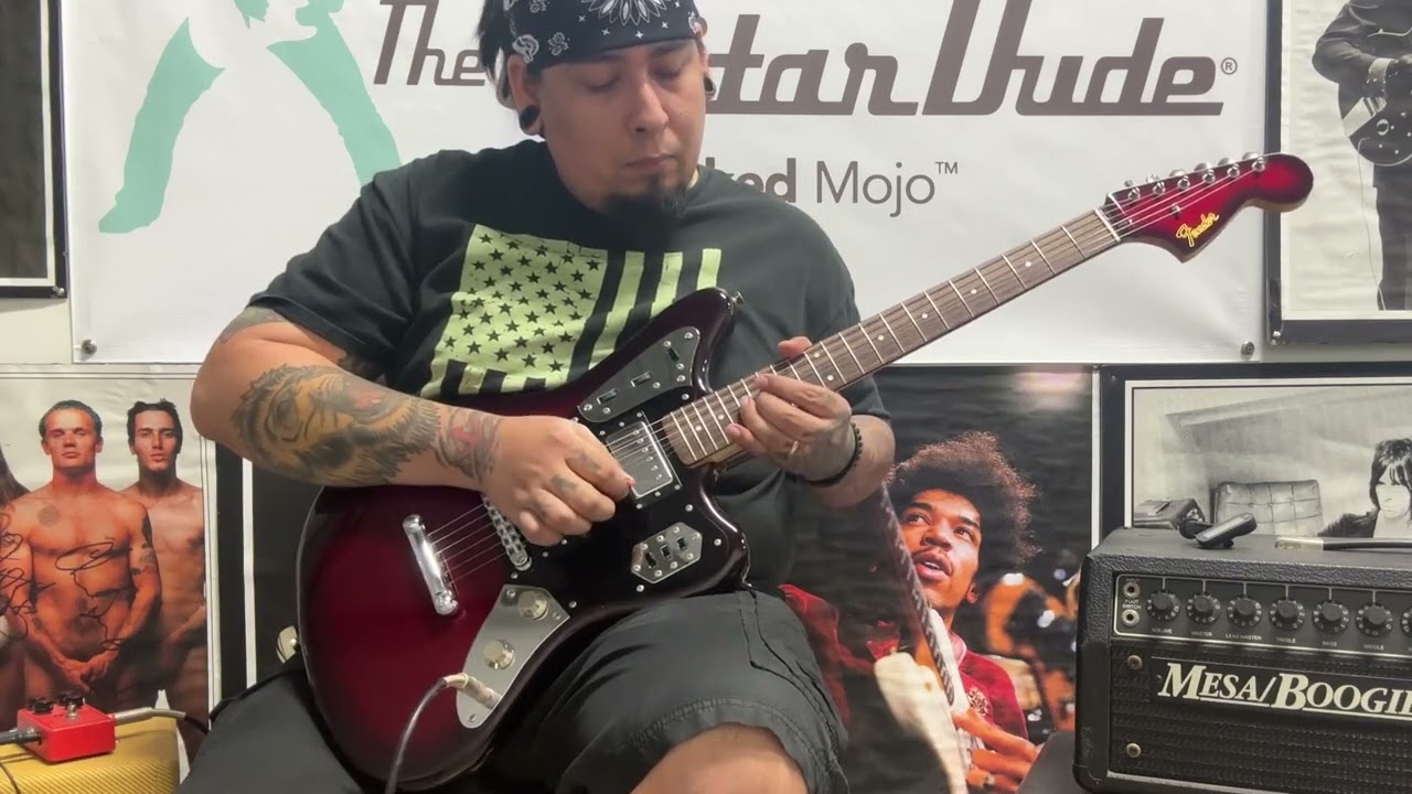2010 Fender J-Craft JGS BRB - Jaguar Special - HH - Gunmetal Red Burst with Matching Headstock - MIJ