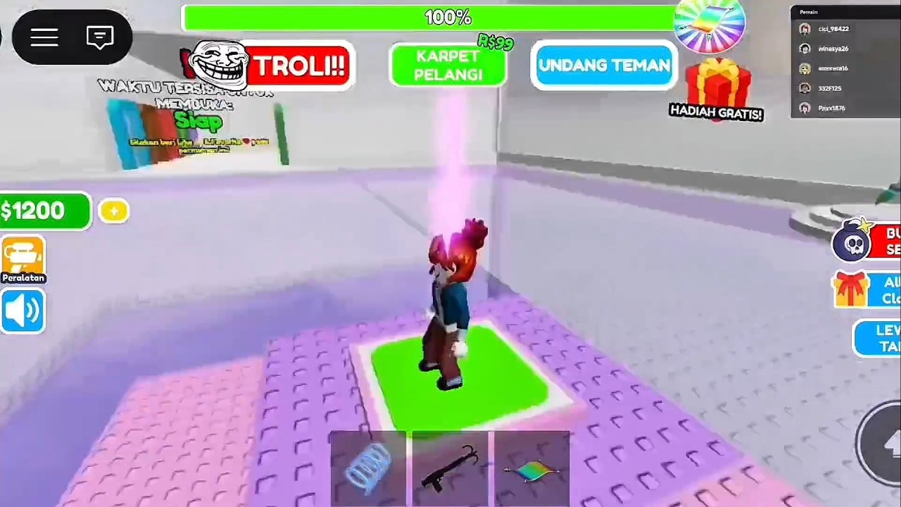 LIVE ROBLOX 🎮 Tamat Sampai 100% Beres! No Skip!