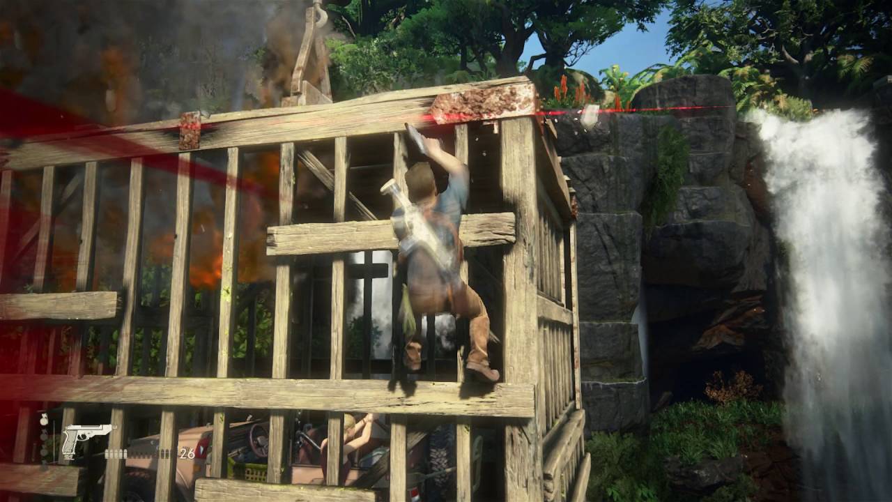 Uncharted 4: A Thief's End - Chapter 17: Jeep Cage Action Set Piece Sequence ''Holy Shit'' @ Elena