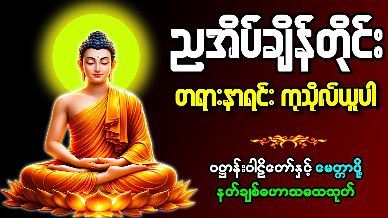🙏🌿ညရေးညတာအန္တရာယ်ကင်း ကံဆိုး၊ ကံညံ့များကင်စင်စေသော  ကံပွင့်၊ လာဘ်ပွင့်၊ စီးပွားတက် တရားတော်များ🙏🌿