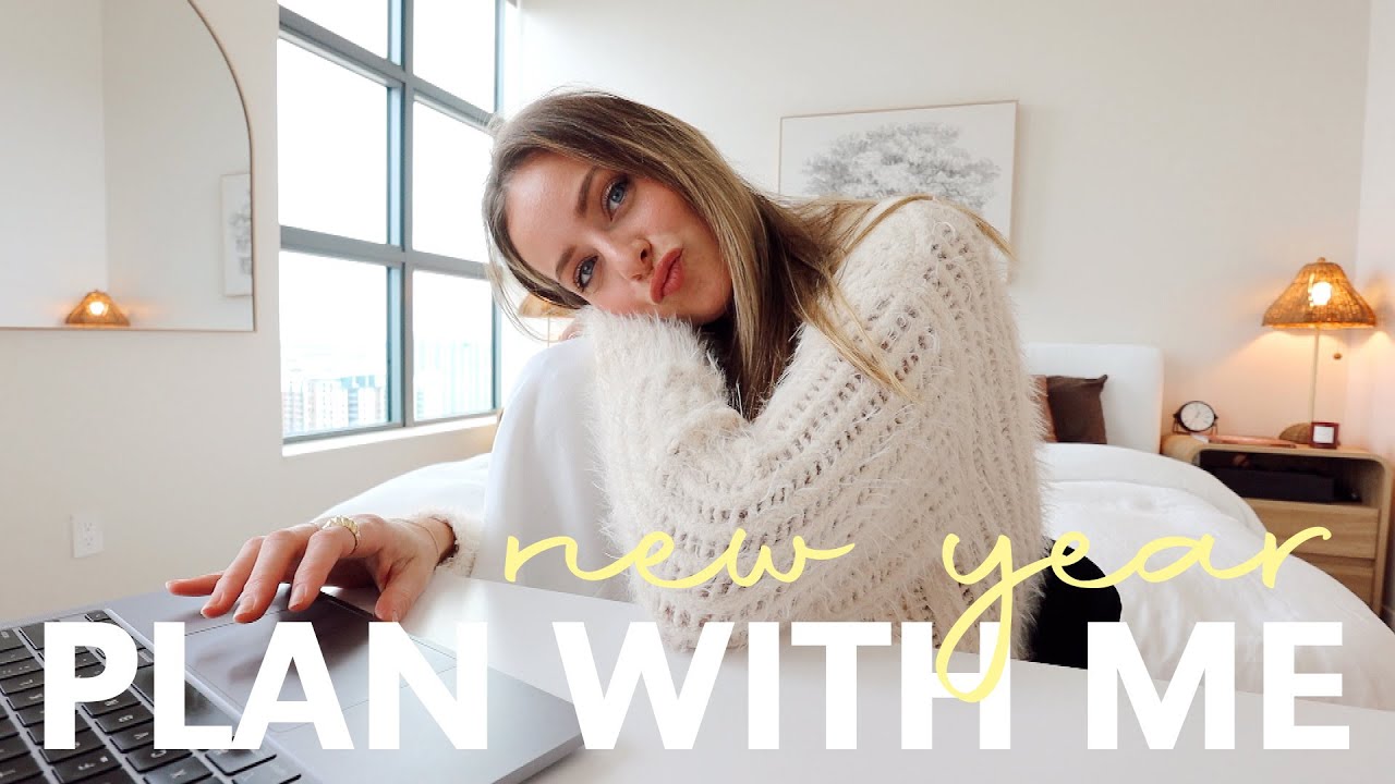 2026 New Year PLAN WITH ME 📓 BIG goals!, digital organization, & apartment decor walk-through ideas