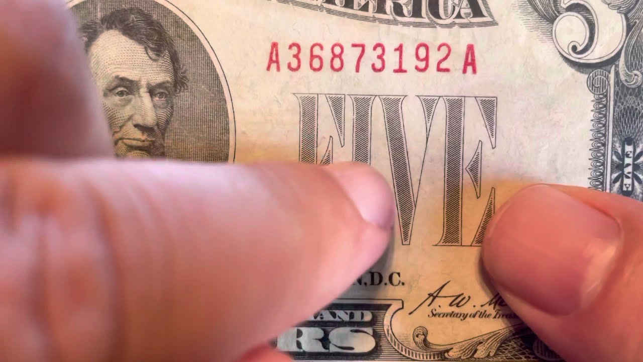 1928 $5 Legal Tender