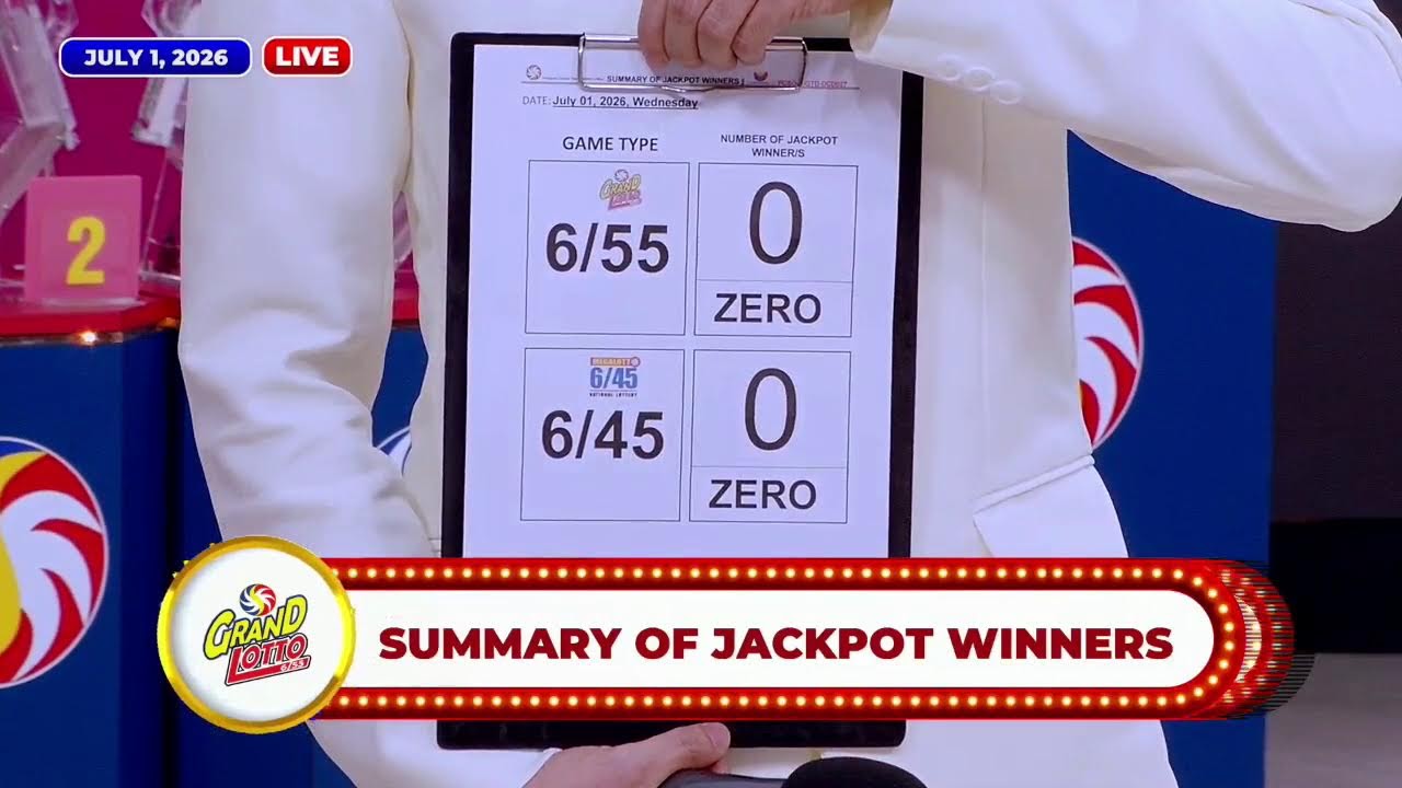 [LIVE] PCSO 9:00 PM Lotto Draw - July 01, 2026
