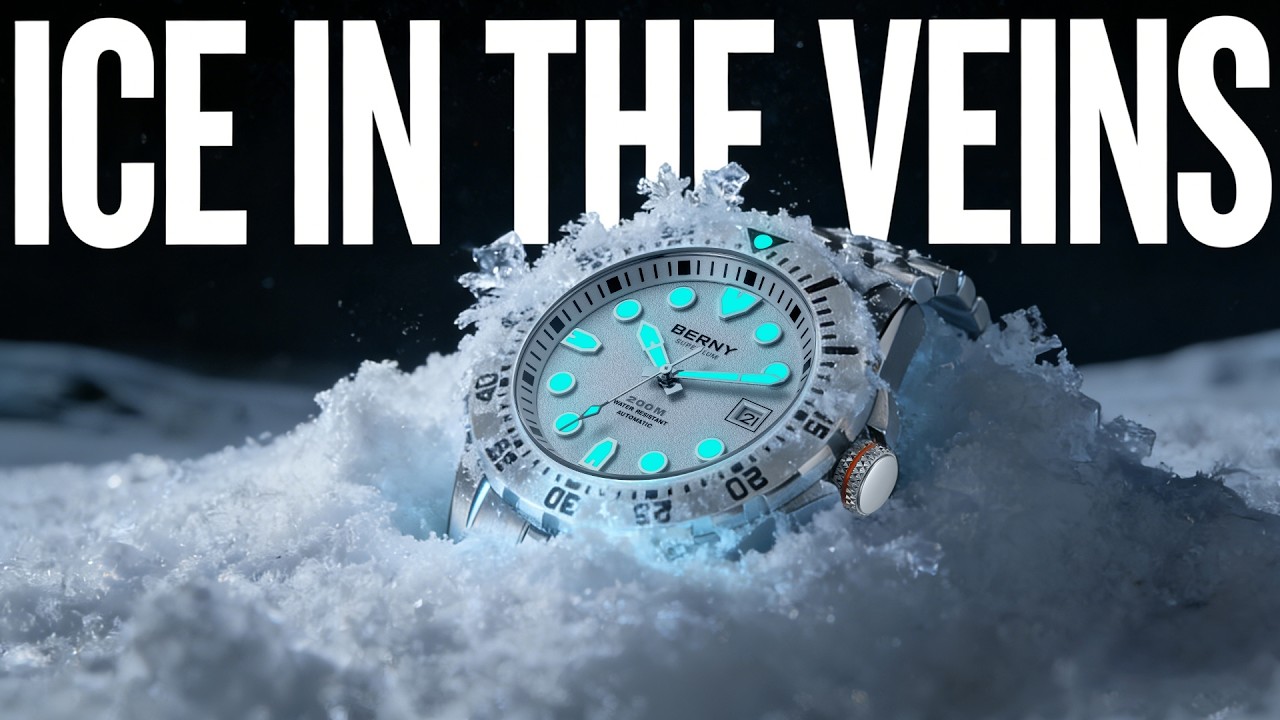 BERNY New Sharp Automatic Diver — Cutting Through the Dark 🌊 | 200M WR • Sapphire • Super Luminous