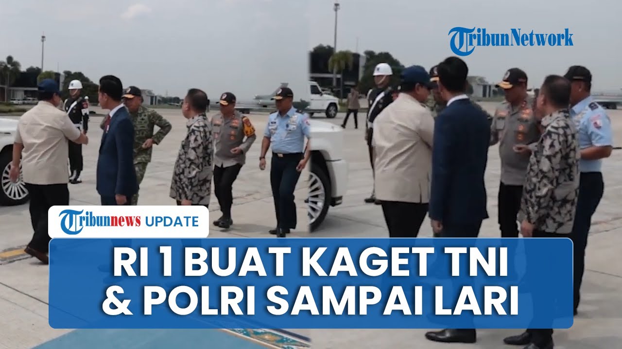 Prabowo Buat Kaget Petinggi TNI-Polri hingga Mereka Lari-lari Kecil, Tiba-tiba Mendekat Salami