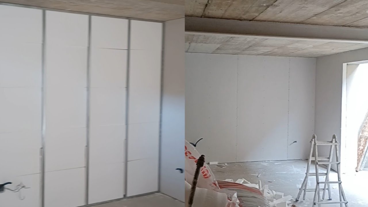 contra parede de drywall  com esferovite em Portugal