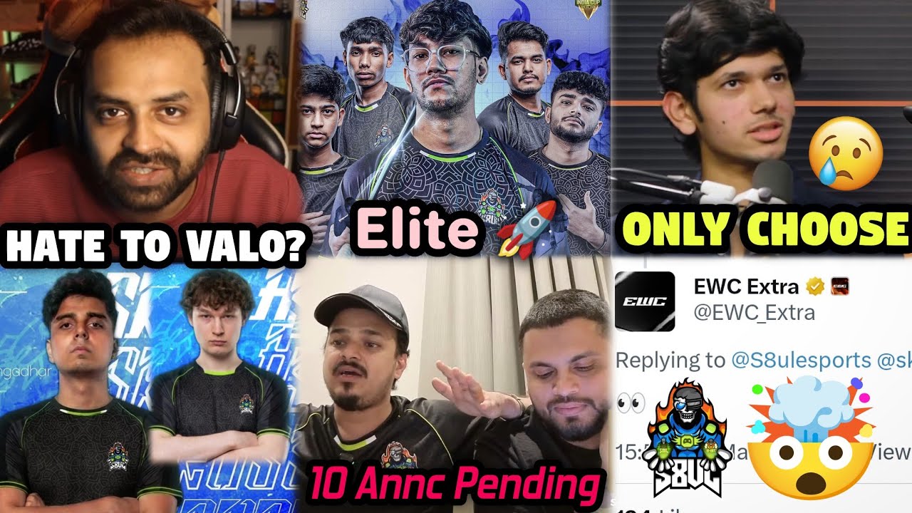 EWC react S8UL 🚀 Binks Savage Valo 👀 10 Annc Leak 🥶 Freefire Grps 🔥 Expose Podcast Sid,Thug,GODL