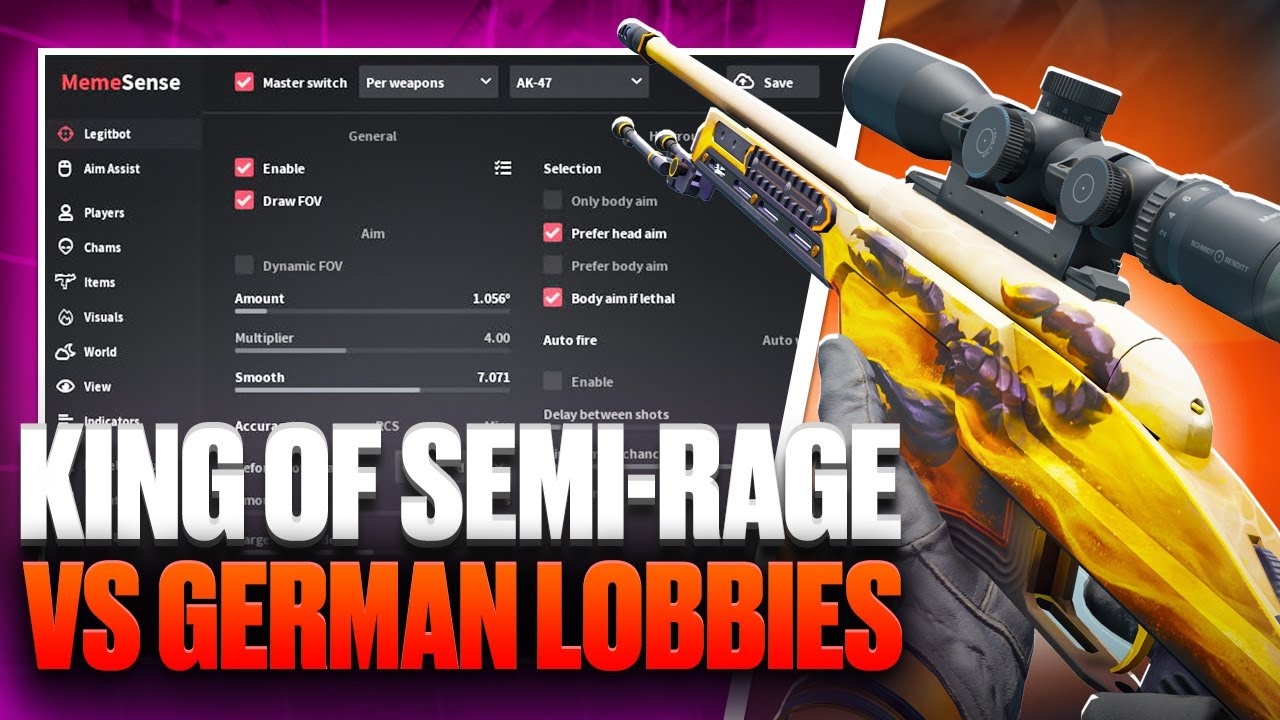 Memesense Is the KING of Semi-Rage in CS2 (German Lobbies)