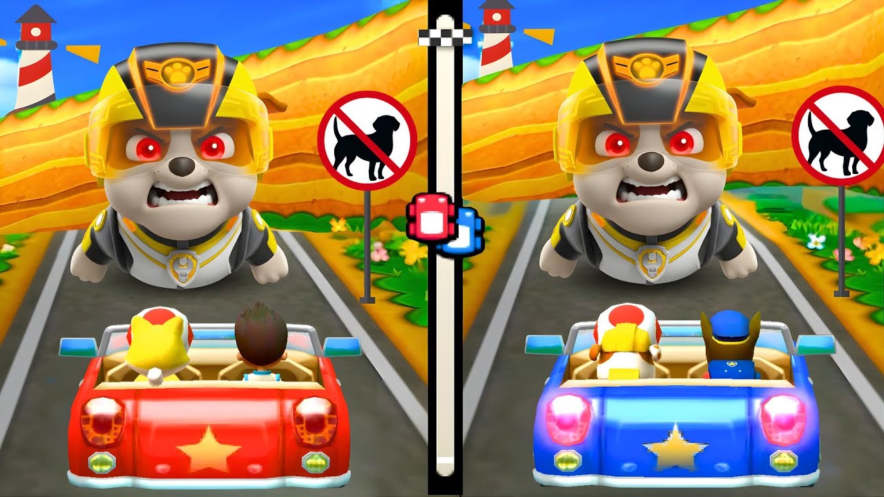 Mario Party The Top 100 Minigames – Mario Cat vs Ryder vs Rubble vs Chase 😱 Who Survives?!