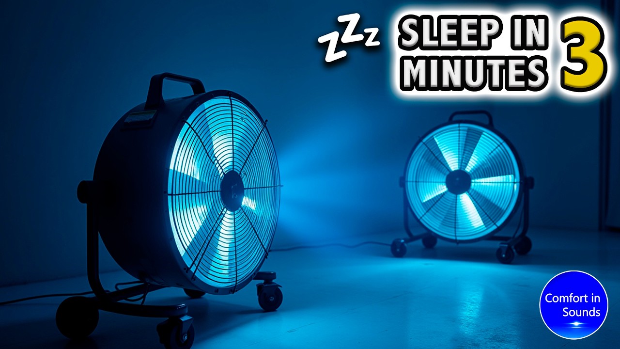 White Noise for Deep Sleep – Double Fan Noise (10 Hours) | Insomnia Relief