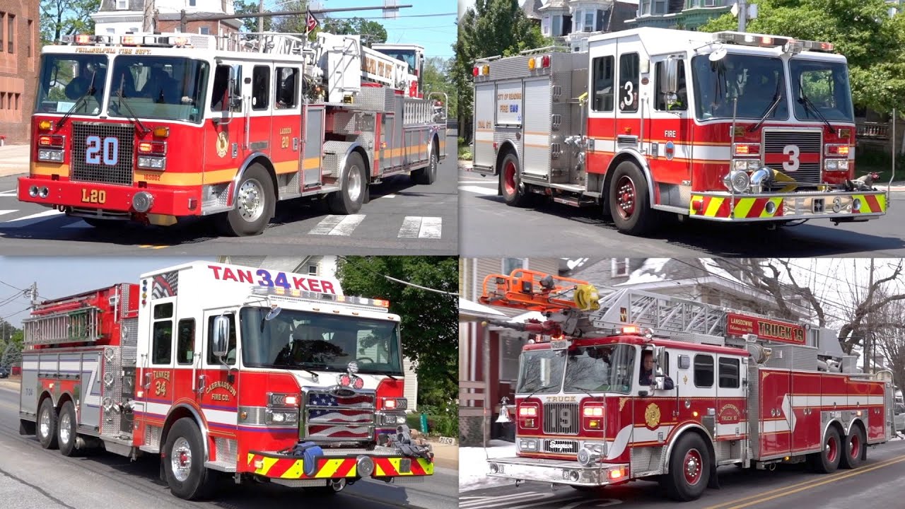 Fire Trucks Responding - Compilation #3
