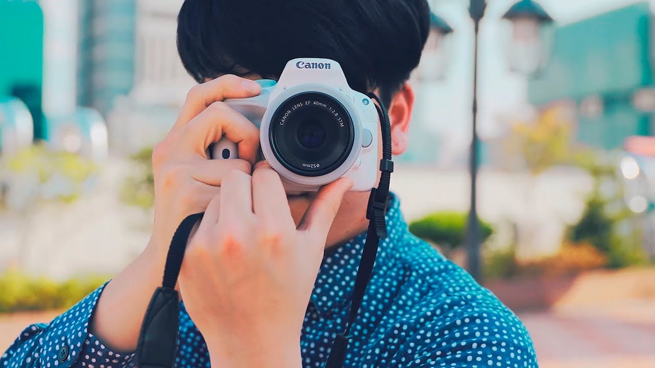 [우티쇼트] 초보자용 카메라 추천! 정말 가벼운 캐논 100D 화이트 리뷰 (Canon EOS 100D review)