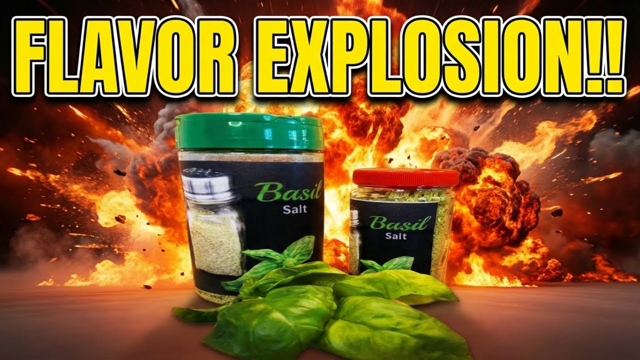 Homemade Basil Salt with Lemon Zest - Restaurant Quality Seasoning You Can Make #basil #salt #herbs