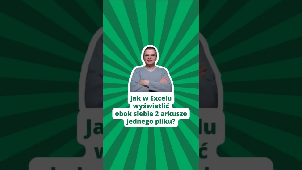 Jak w Excelu wyświetlić obok siebie dwa arkusze jednego pliku? #microsoftexcel