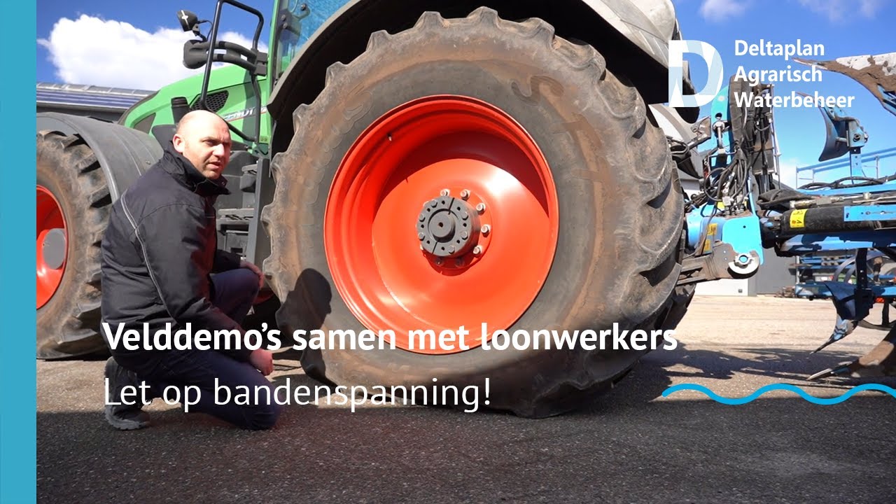 Let op de bandenspanning bij grondbewerking!