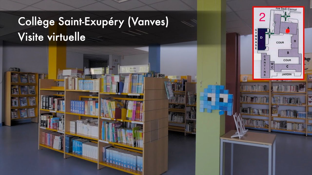 Visite virtuelle du collège Saint Exupéry Vanves 2020