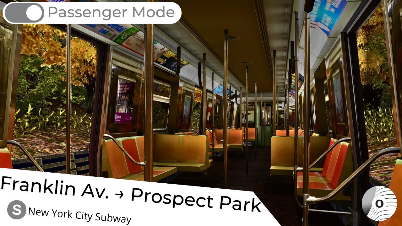 OpenBVE - FRANKLIN AV. to PROSPECT PARK (New York City Subway (S) Line) Passenger Mode