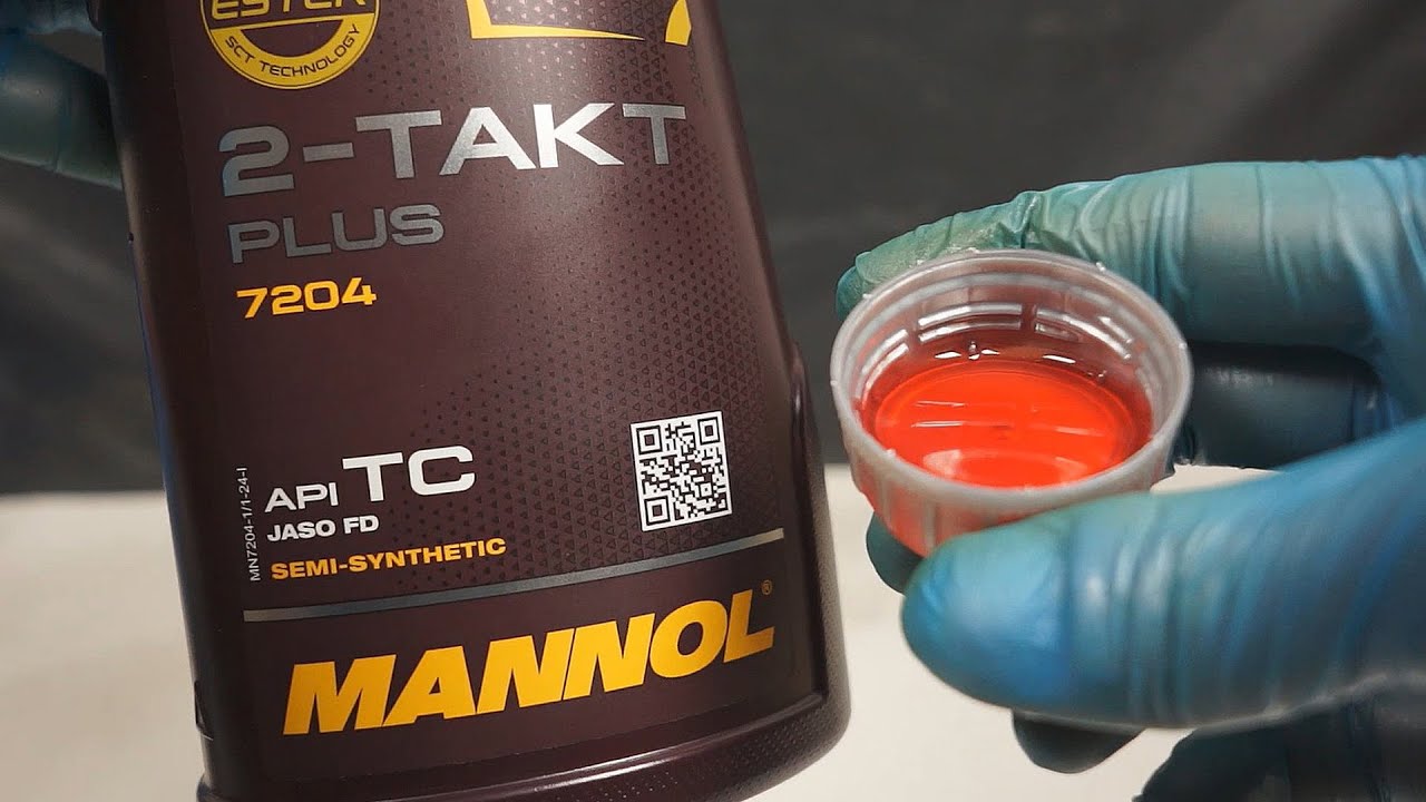 Mannol 2 takt plus Jak wygląda oryginalny olej silnikowy? #engineoil #oilchange #2takt #motorcycle