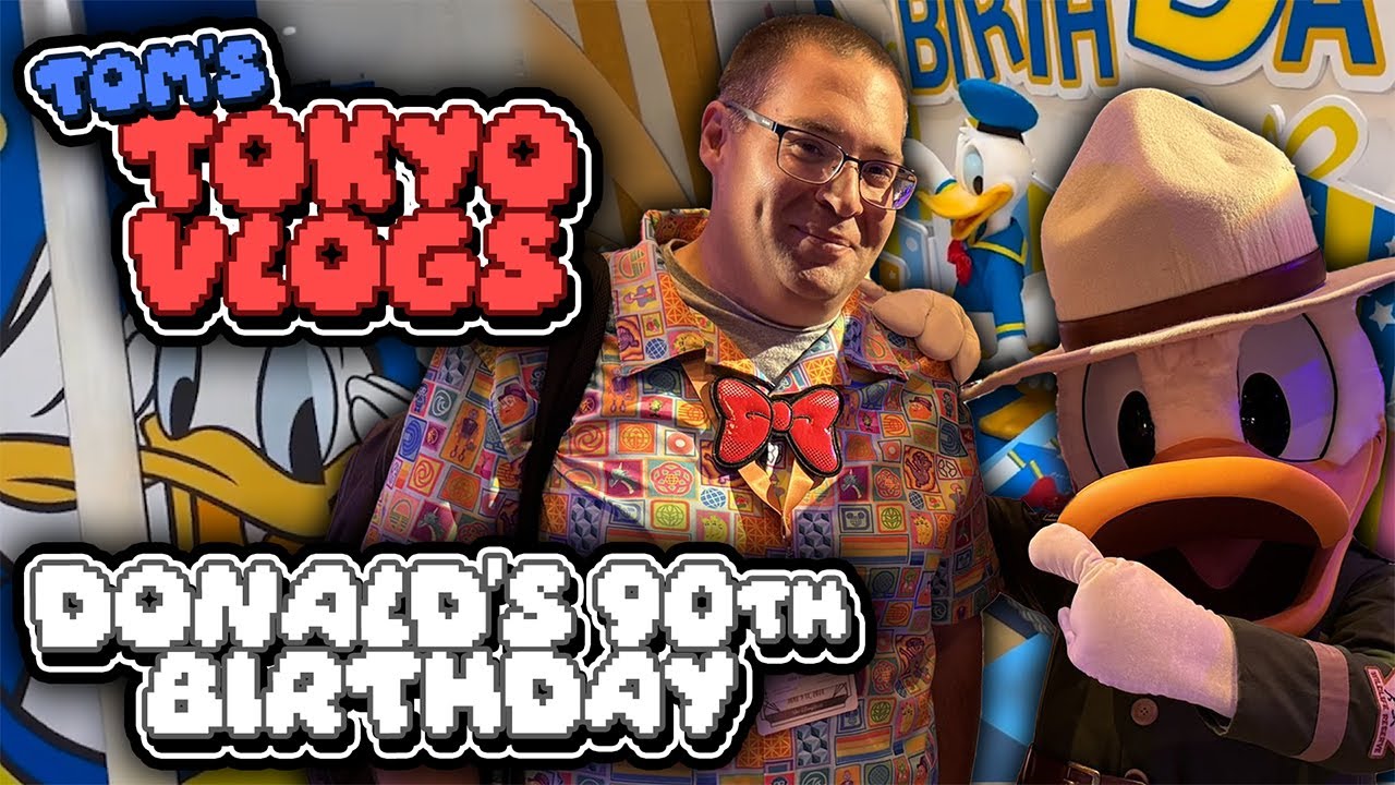 Donald Duck 90th Birthday Celebration! - Tom’s Tokyo Vlogs