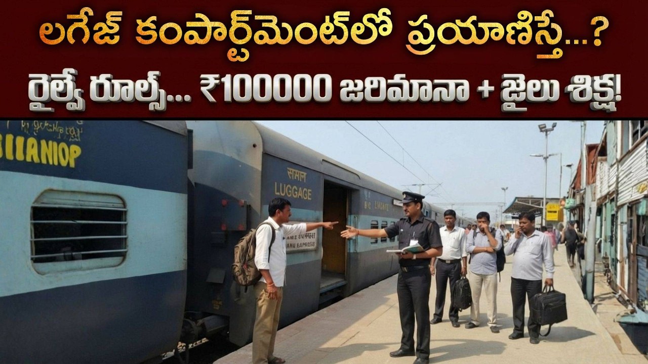 Indian Railways Luggage Compartment Fine Rules | Railway Rules Wrong Coach Travel