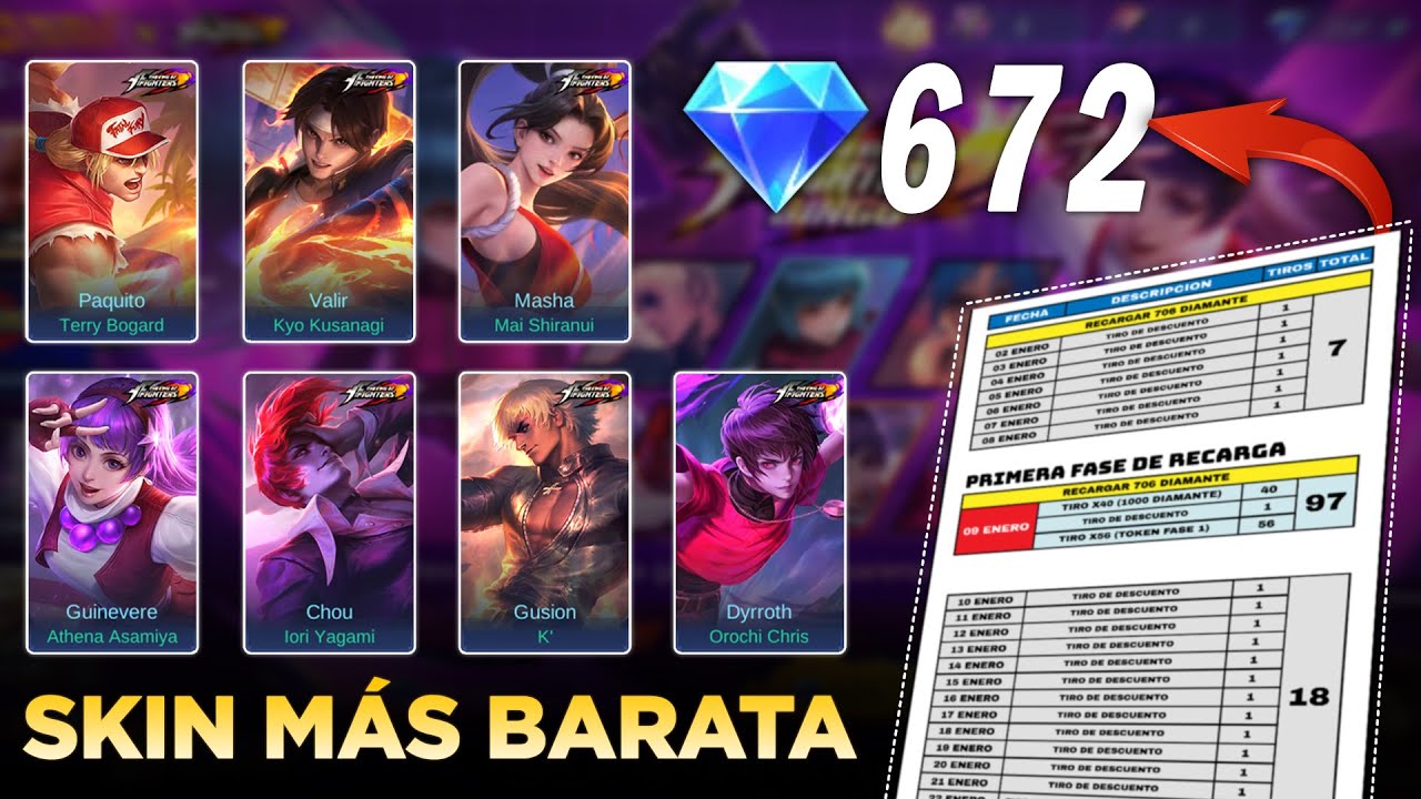 ¿Se puede conseguir una SKIN KOF con 672 diamantes? | Método real MLBB 2026