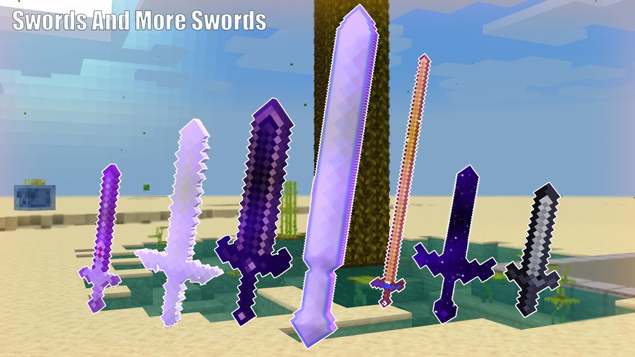 Swords and more Swords - Add-On (Outdated video) / Minecraft Bedrock 1.20.X