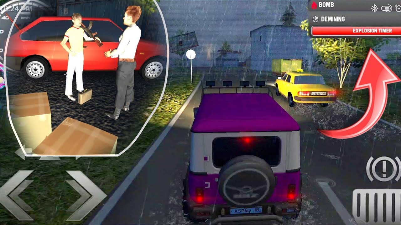 Mission E 5 - Diffusing The Bomb In Car | Russian Car Driver UAZ HUNTER Android Gameplay HD